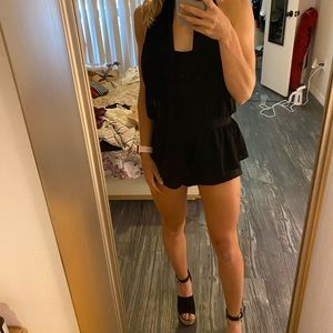 ASOS petite NWT black romper